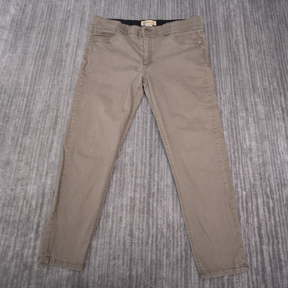 Democracy Pants Womens 16 Brown Excellent Ab Technology Slim Leg B1293E8X2XX